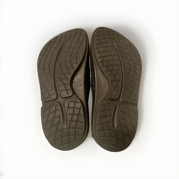 Oofos OOahh Recovery Slides Men’s 5/Women's 7 EU 38 Black Light Weight Unisex - Picture 3 of 6